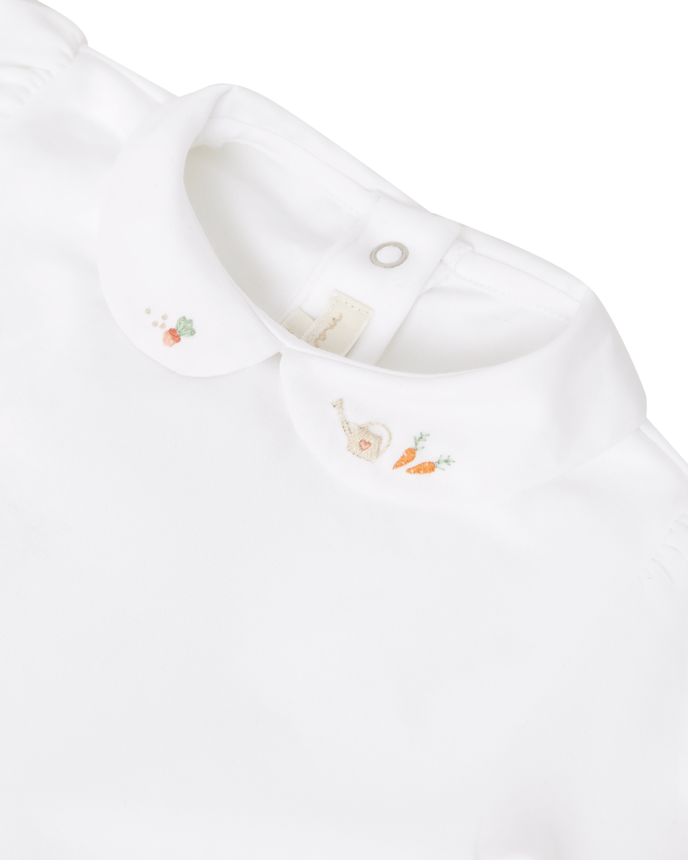 Alba Little Gardener Embroidered Collar Short Sleeve Onesie