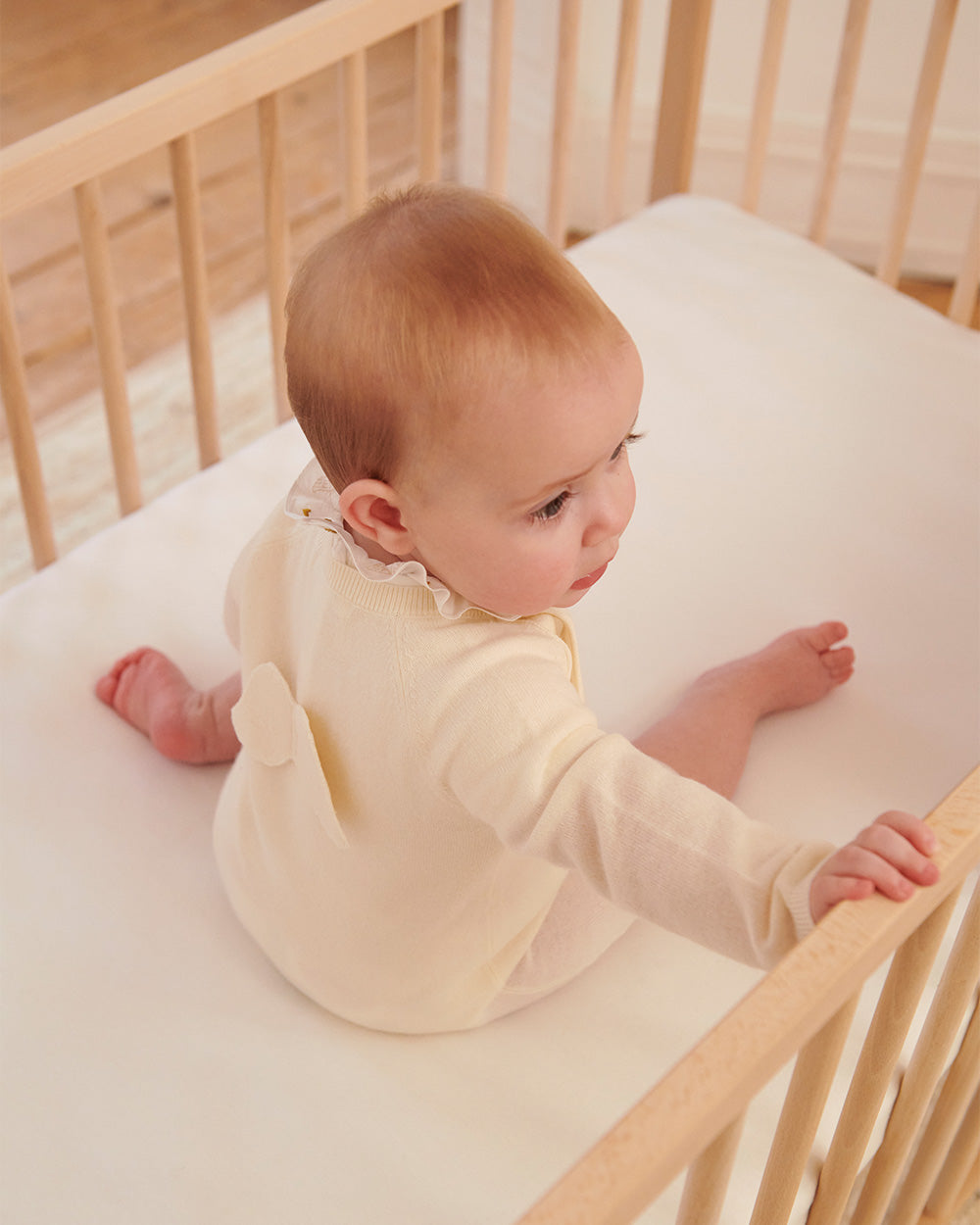Ariel Angel Wing™ Cashmere Romper - Ivory