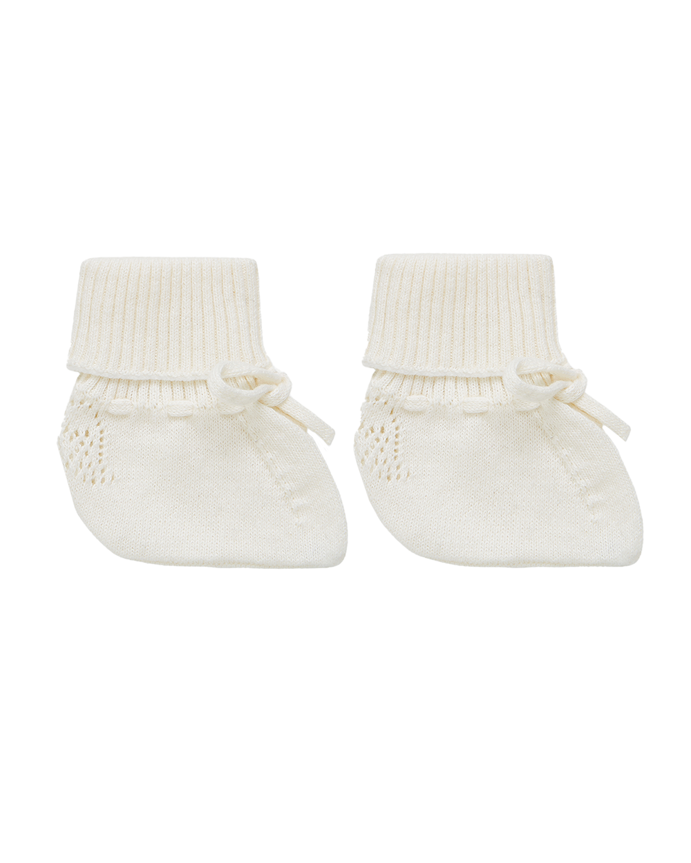 Ivory baby booties shop