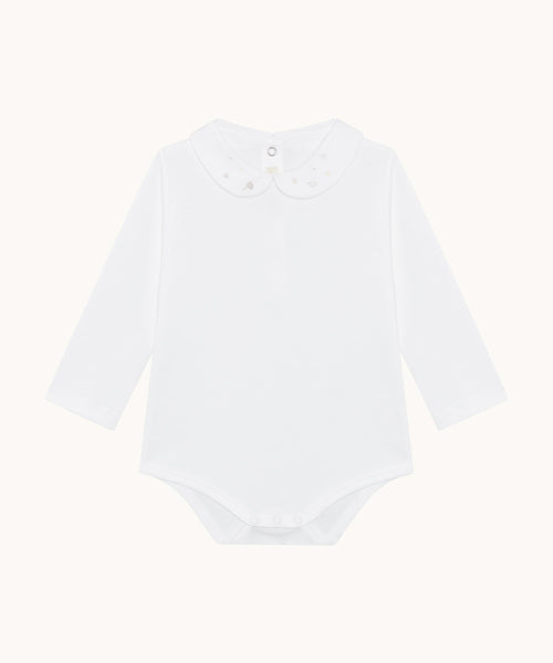 Banks Athena Embroidered Collar Long Sleeve Onesie