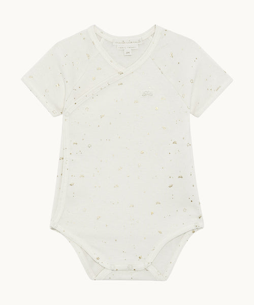 Bertie Star & Crown Onesie - Natural
