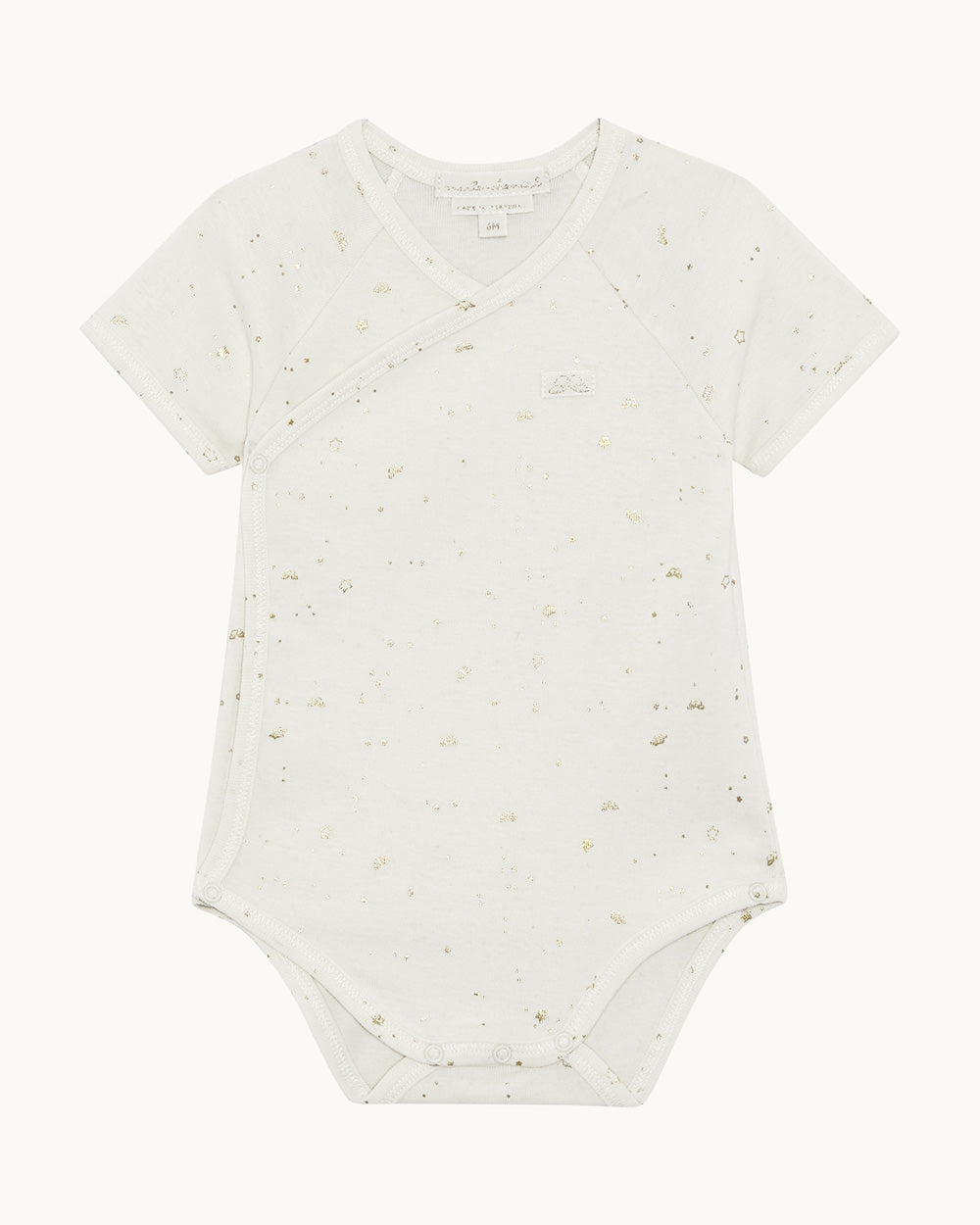 Bertie Star & Crown Onesie - Natural