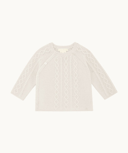 Bowen Cable Knit Two Piece Set - Milky White