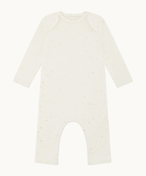Brooklyn Star & Crown Romper - Natural