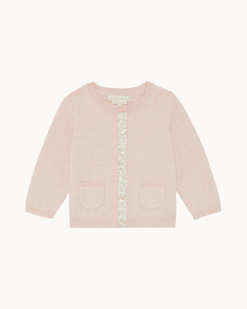 Casey Baby Cardigan - Pink | Marie-Chantal