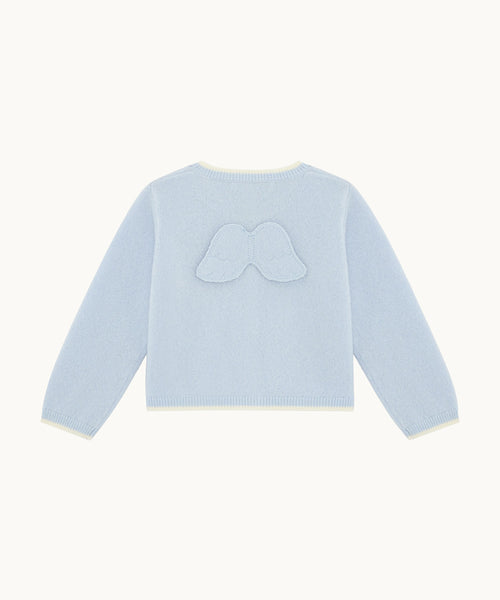 Castiel Cashmere Angel Wing™ Cardigan - Blue