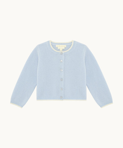 Castiel Cashmere Angel Wing™ Cardigan - Blue