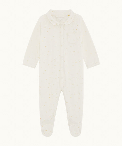 Charles Star & Crown Sleepsuit - Natural