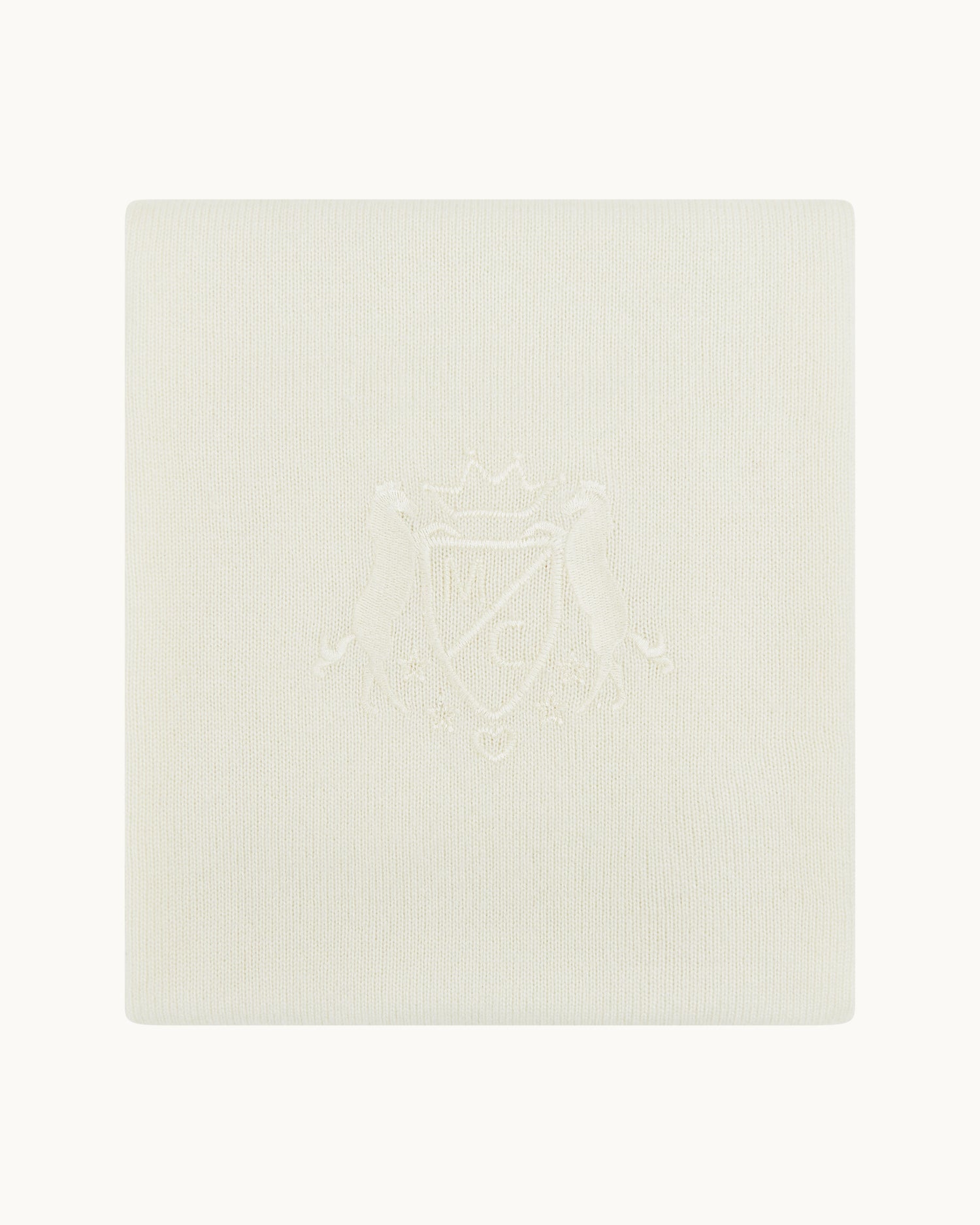 The Crest Cashmere Blanket