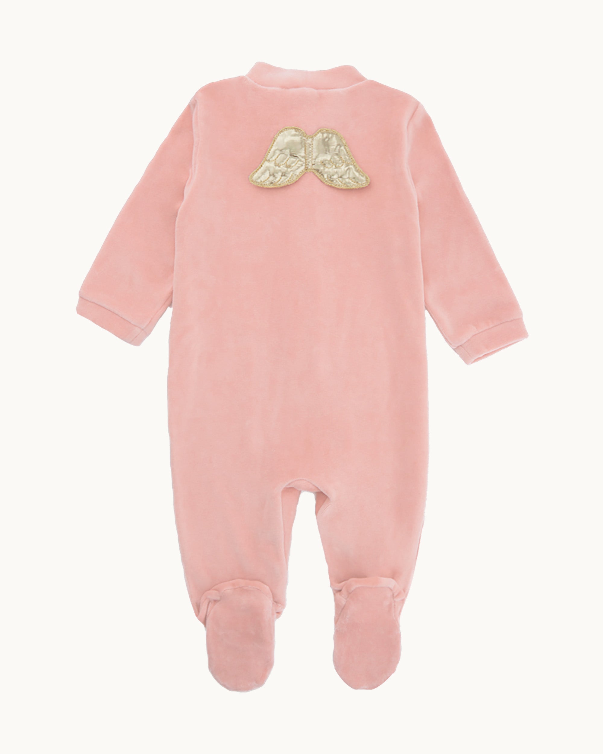 Velour baby sleepsuits sales