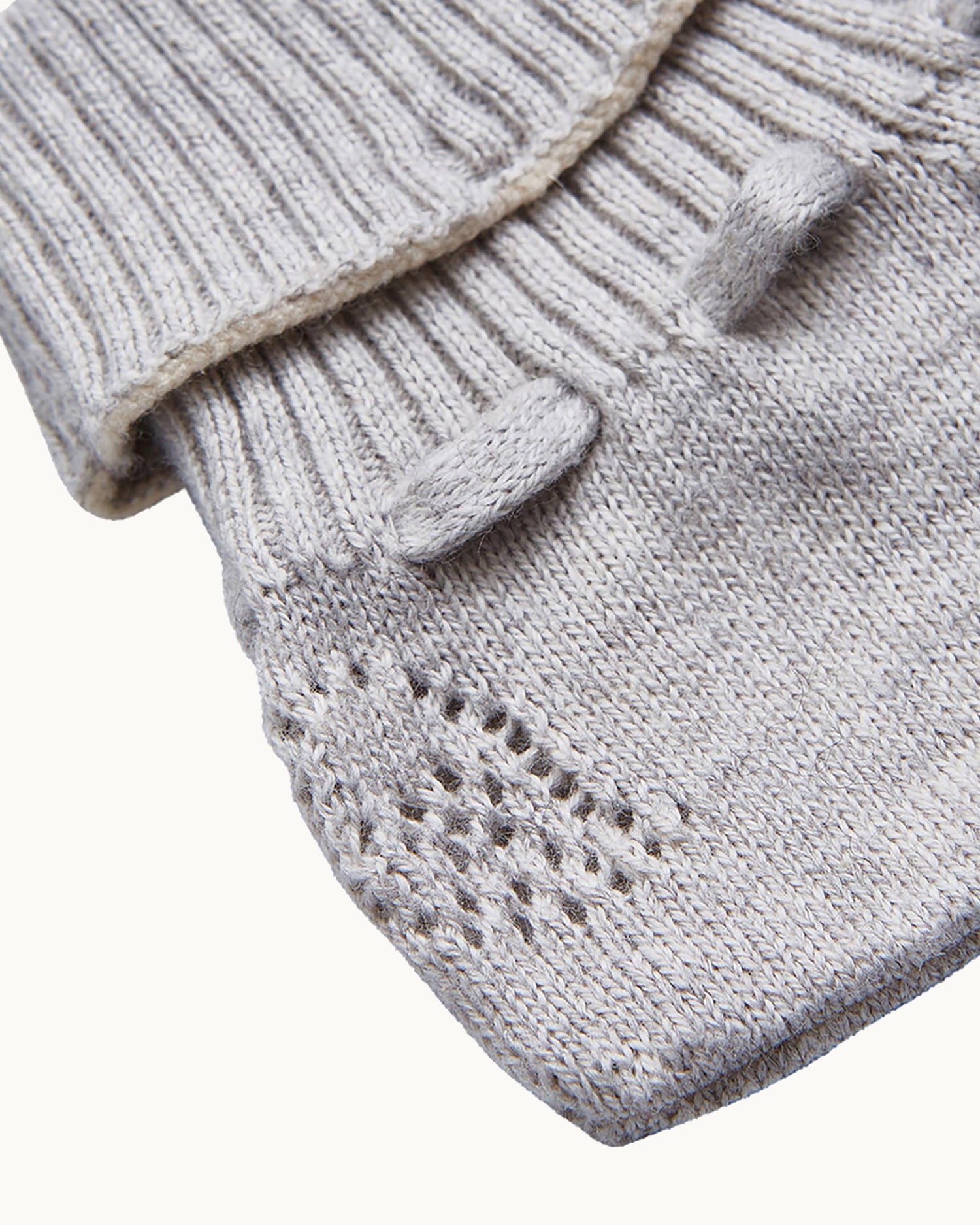 Angel Wing™ Knitted Booties - Grey
