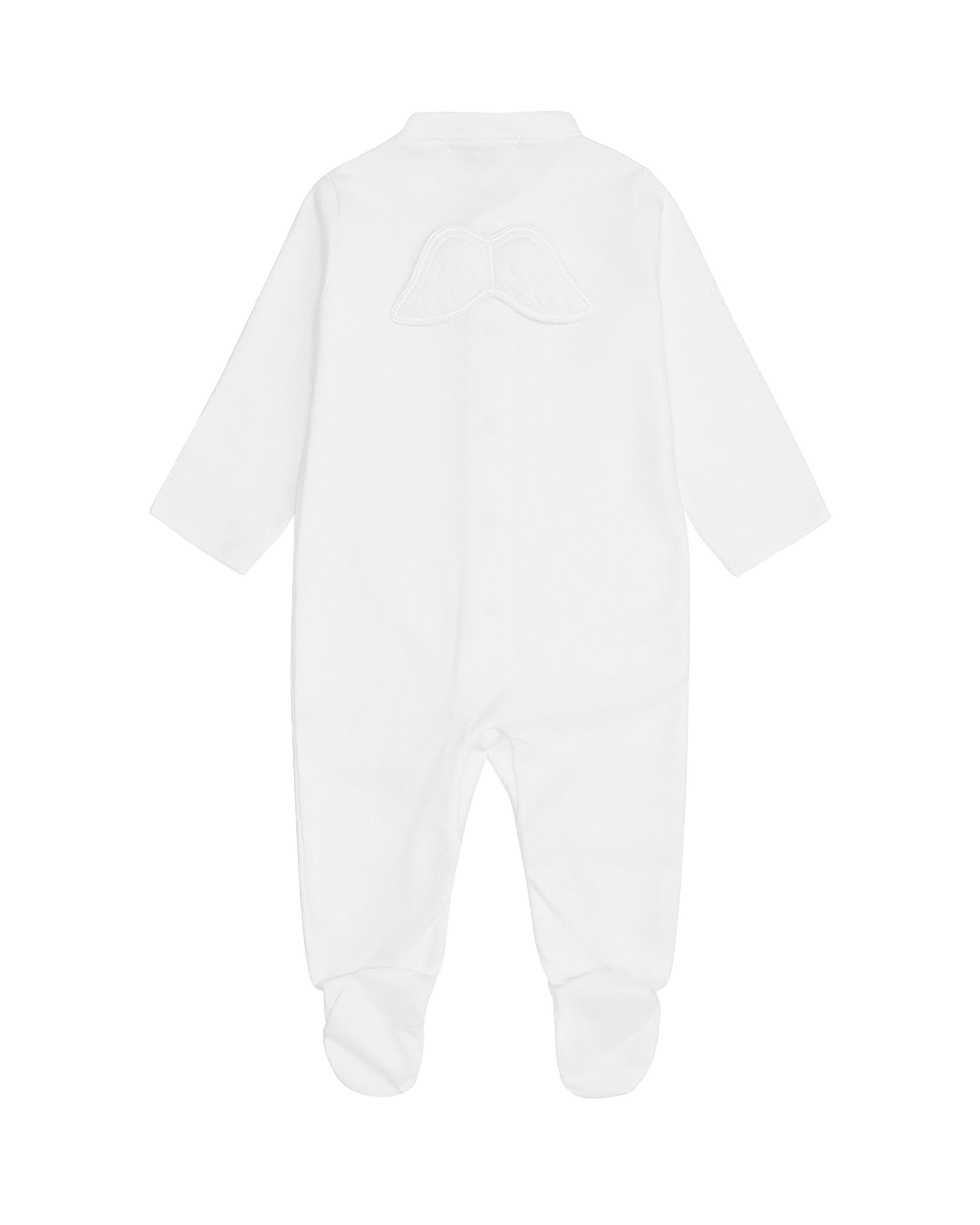 Angel Wing™ Pointelle Sleepsuit - White