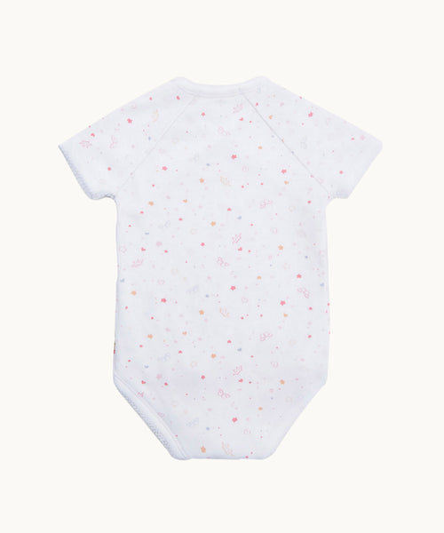 Star & Crown Pima Cotton Wrap Onesie - Pink