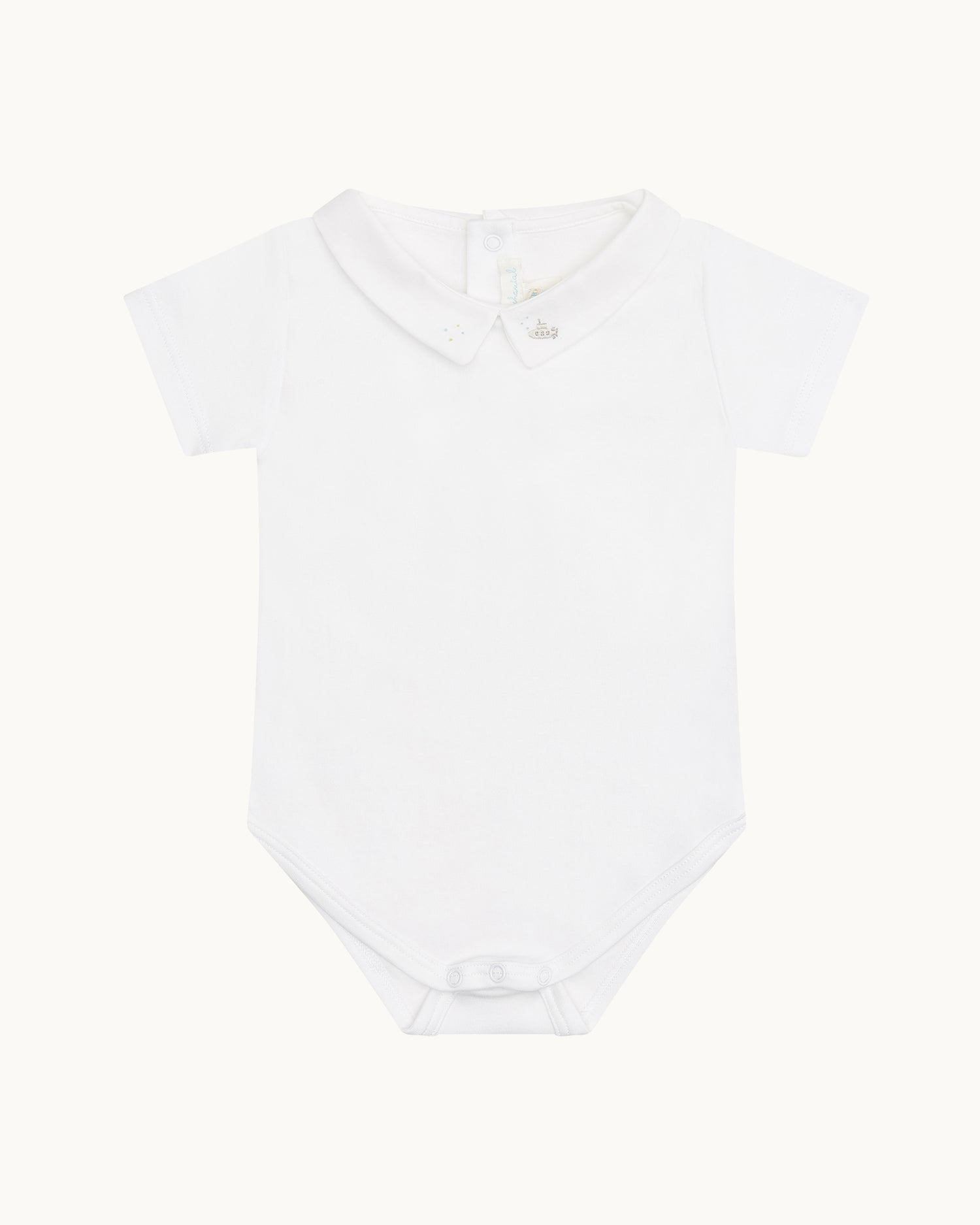 Chester Embroidered Collar Onesie - Submarine