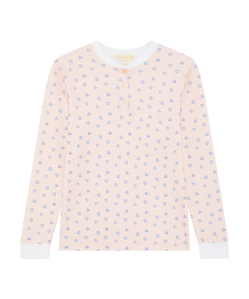 Love Heart Pyjama - Adult Pink