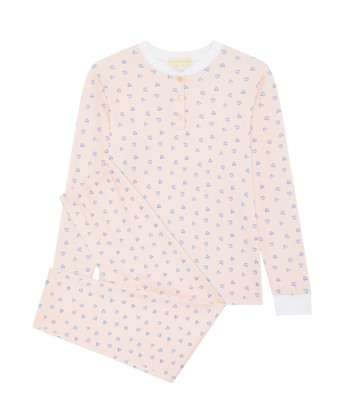 Love Heart Pyjama - Adult Pink