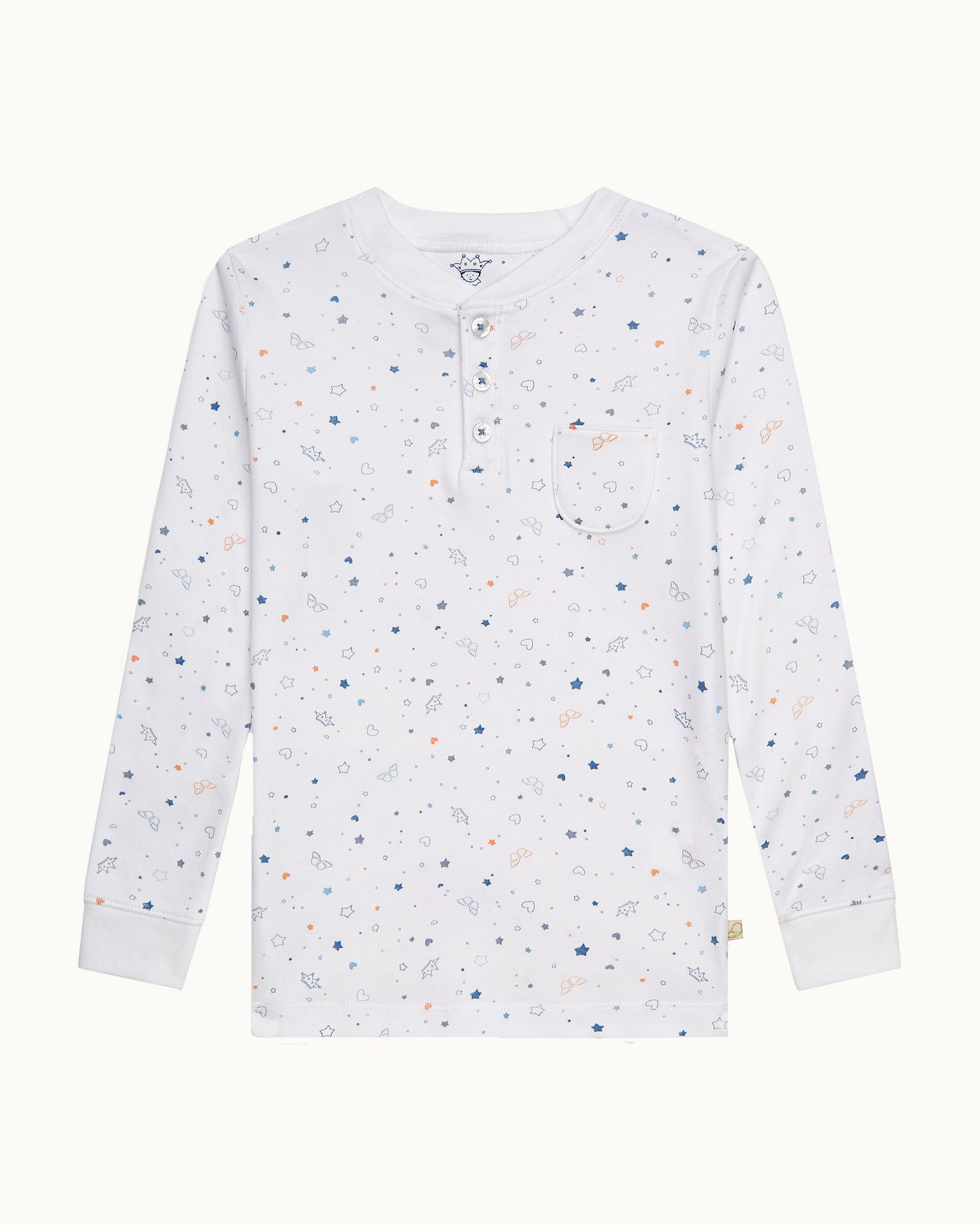 Star & Crown Pyjama - Child Blue