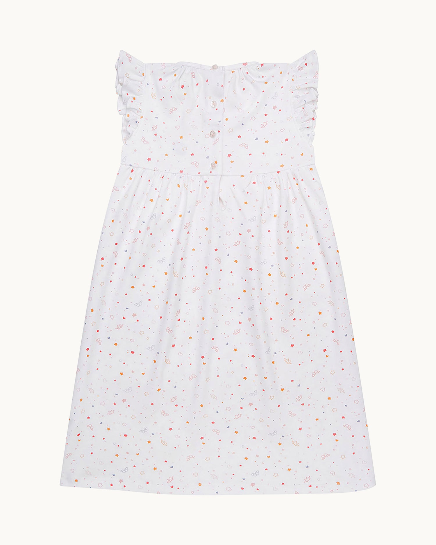 Star & Crown Nightgown - White & Pink