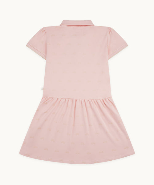 Angel Wing™ Polo Dress - Child Pink & Gold