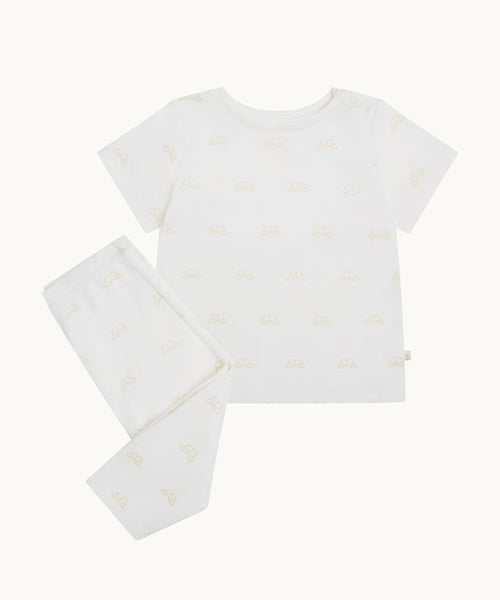 Angel Wing™ Two Piece Jersey Set - Baby Ivory