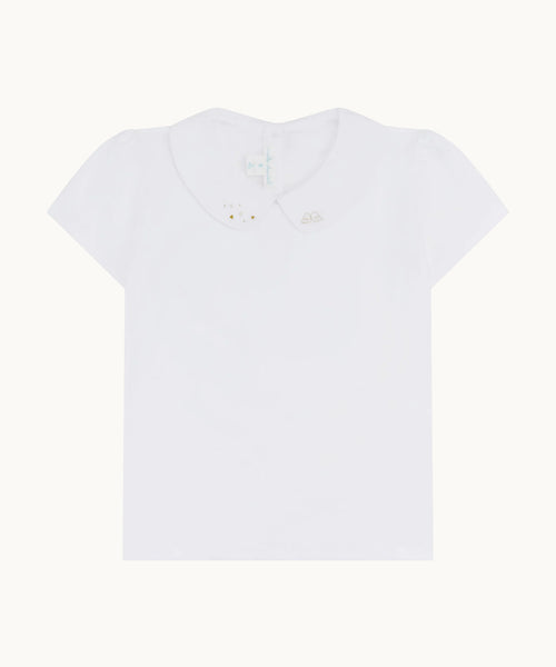 Angel Wing™ Embroidered Peter Pan Collar T-Shirt - Child