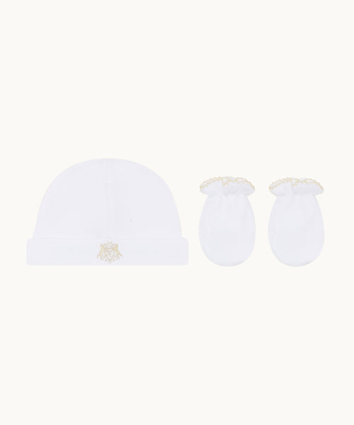 The Crest Hat & Mitten Set