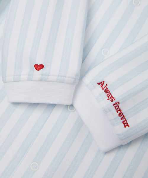 Adore Stripe Romper - Blue