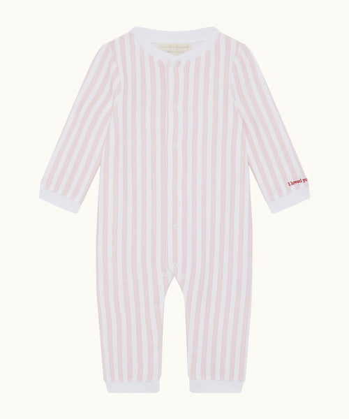 Adore Stripe Romper - Pink