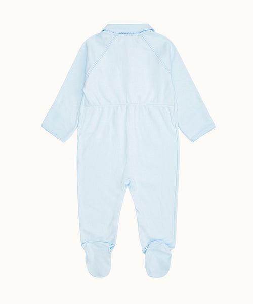 Angel Wing™ Pima Cotton Sleepsuit - Blue