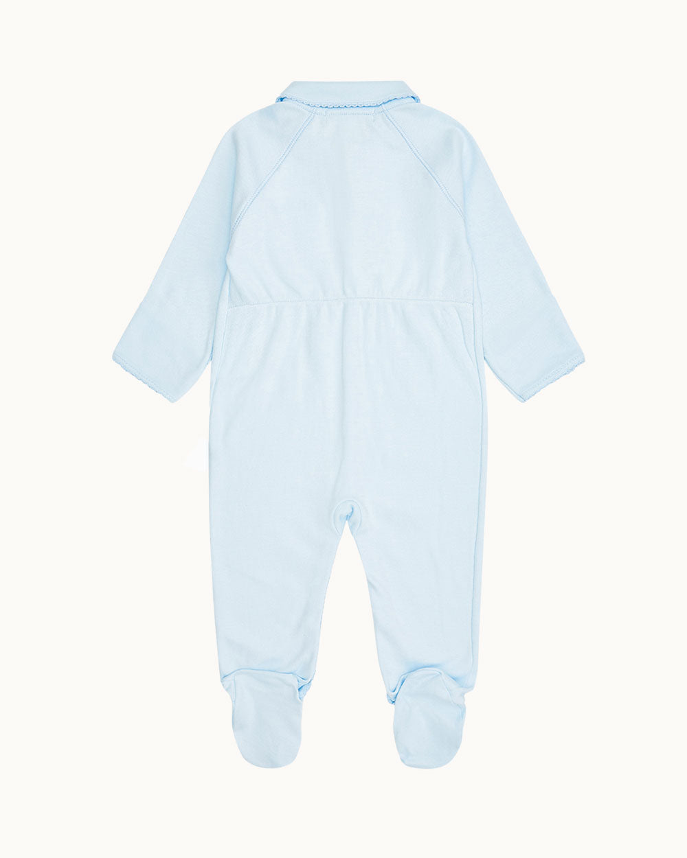 Angel Wing™ Pima Cotton Sleepsuit - Blue