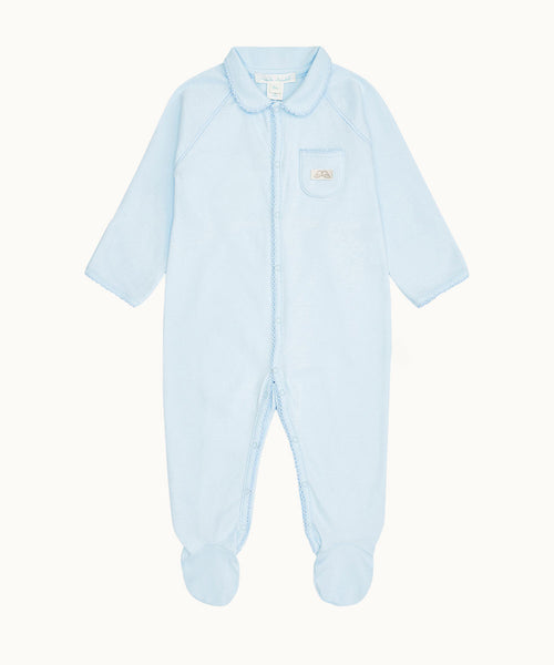 Angel Wing™ Pima Cotton Sleepsuit - Blue