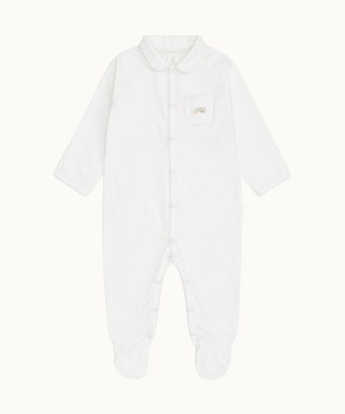 Angel Wing™ Pima Cotton Sleepsuit - White