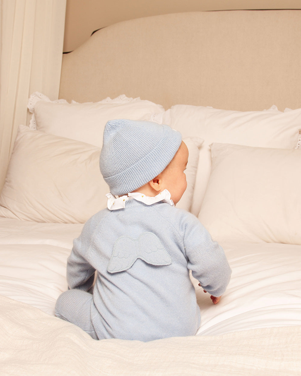 Ariel Angel Wing™ Cashmere Romper - Blue