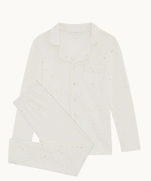 Aspen Star & Crown Child Pyjama - Natural
