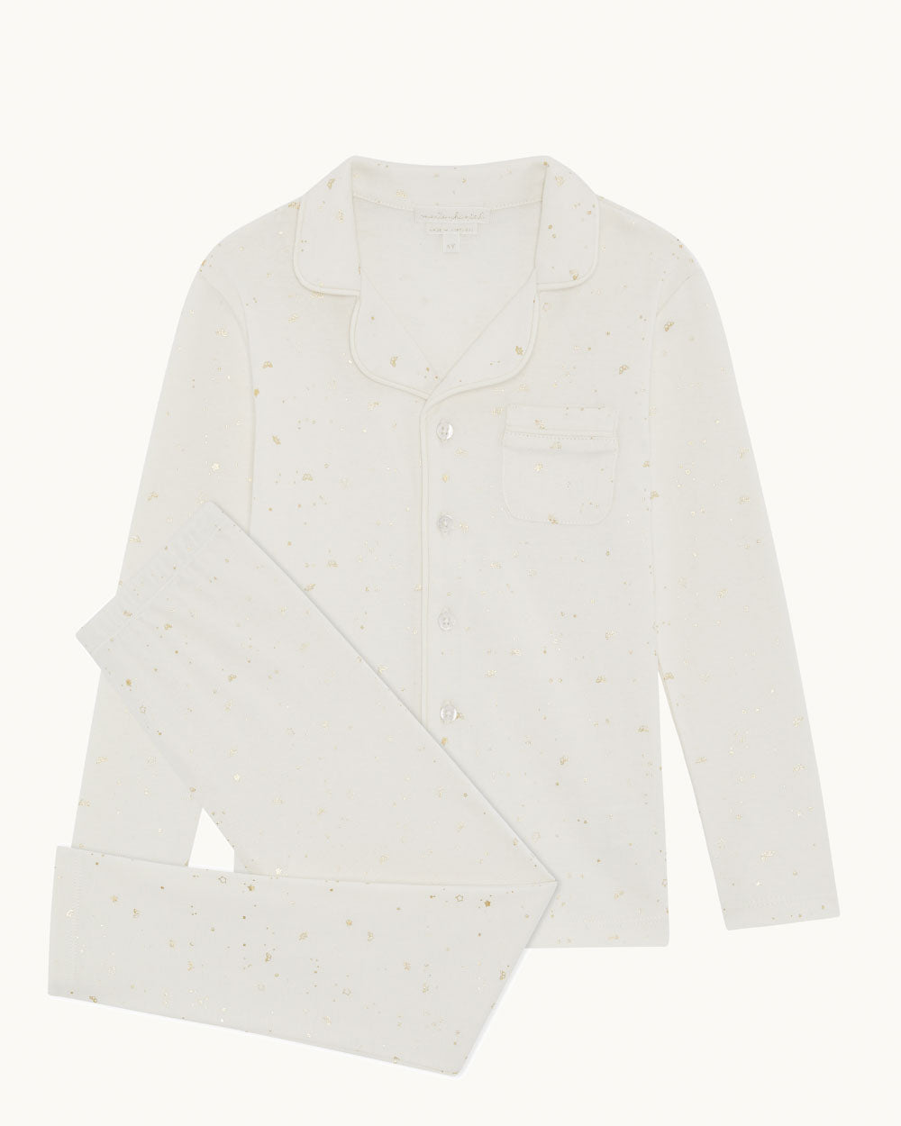 Aspen Star & Crown Child Pyjama - Natural