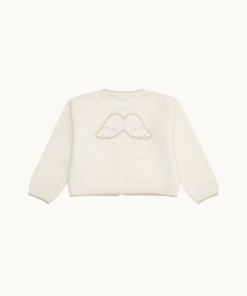 Cassiel Cashmere Angel Wing™ Cardigan - Ivory