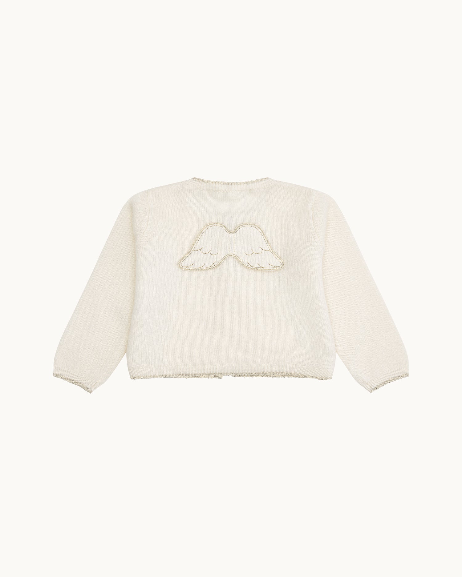 Cassiel Cashmere Angel Wing™ Cardigan - Ivory