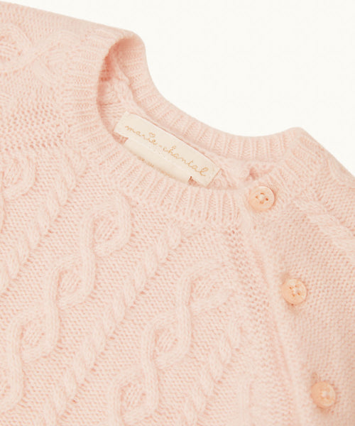 Bowen Cable Knit Dress - Pink