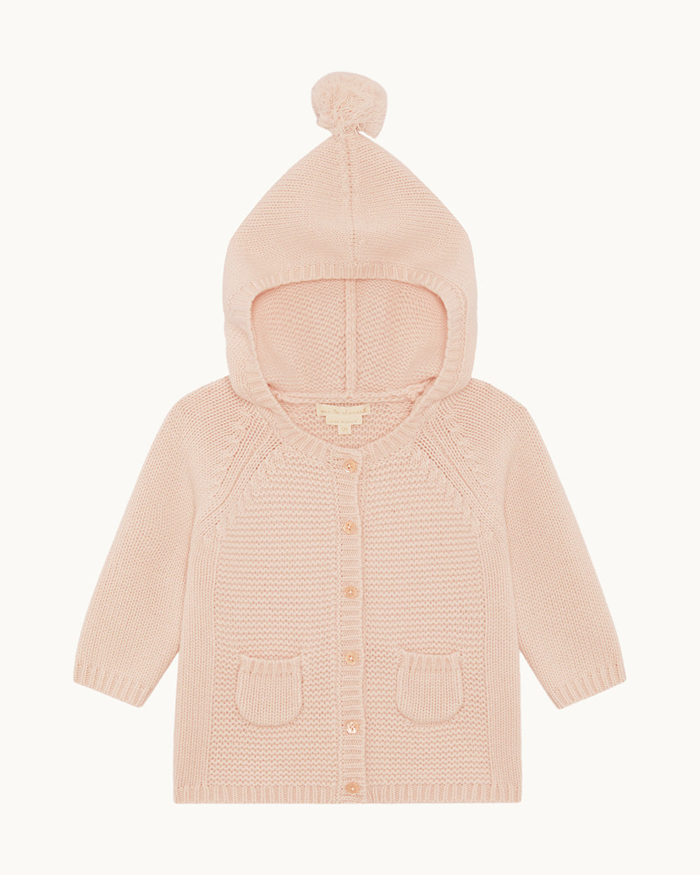 Bo Cable Knit Pram Cardigan - Pink