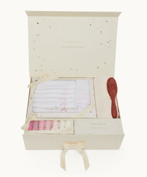 Baby's First Summer Gift Set - Pink/White