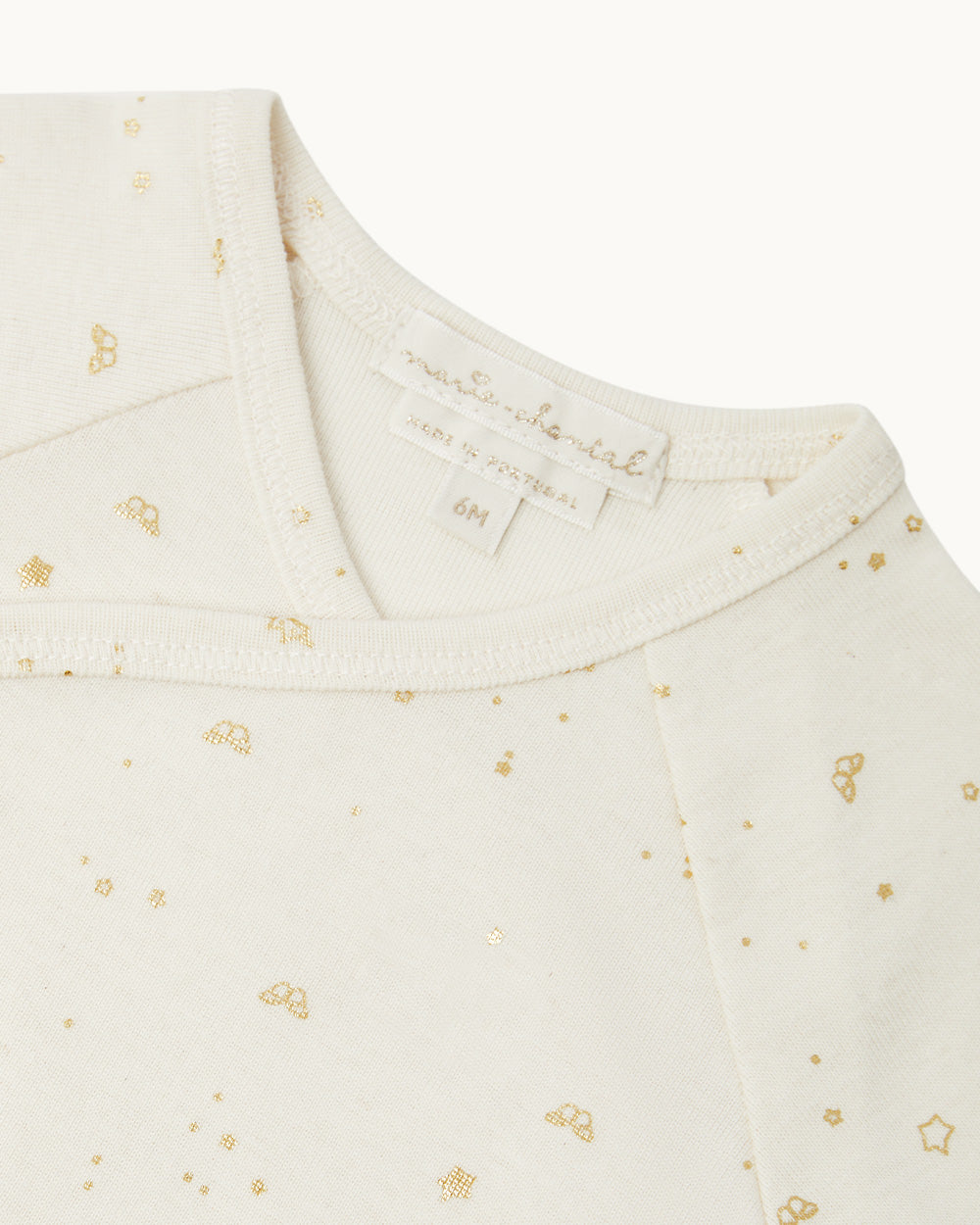 Bellamy Star & Crown Onesie - Natural