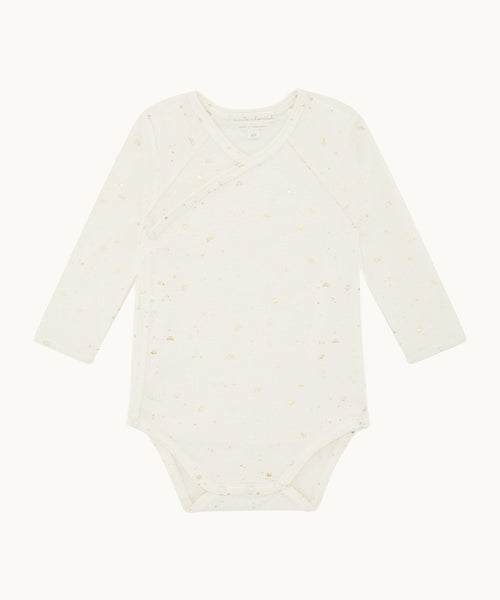 Bellamy Star & Crown Onesie - Natural