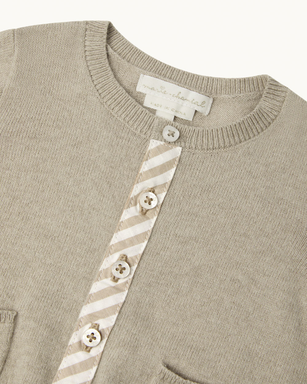 Casey Baby Cardigan - Sepia