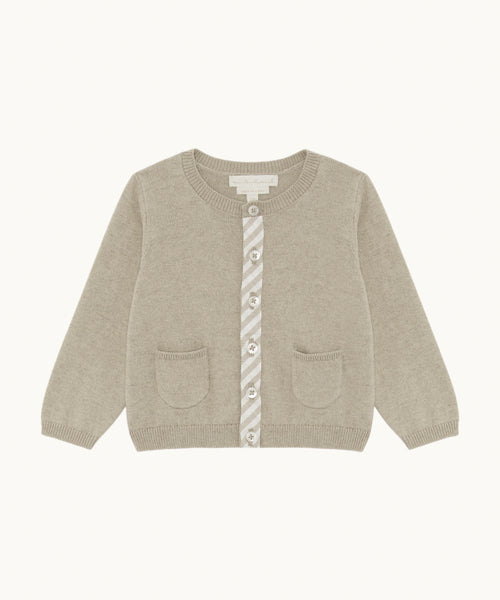 Casey Baby Cardigan - Sepia