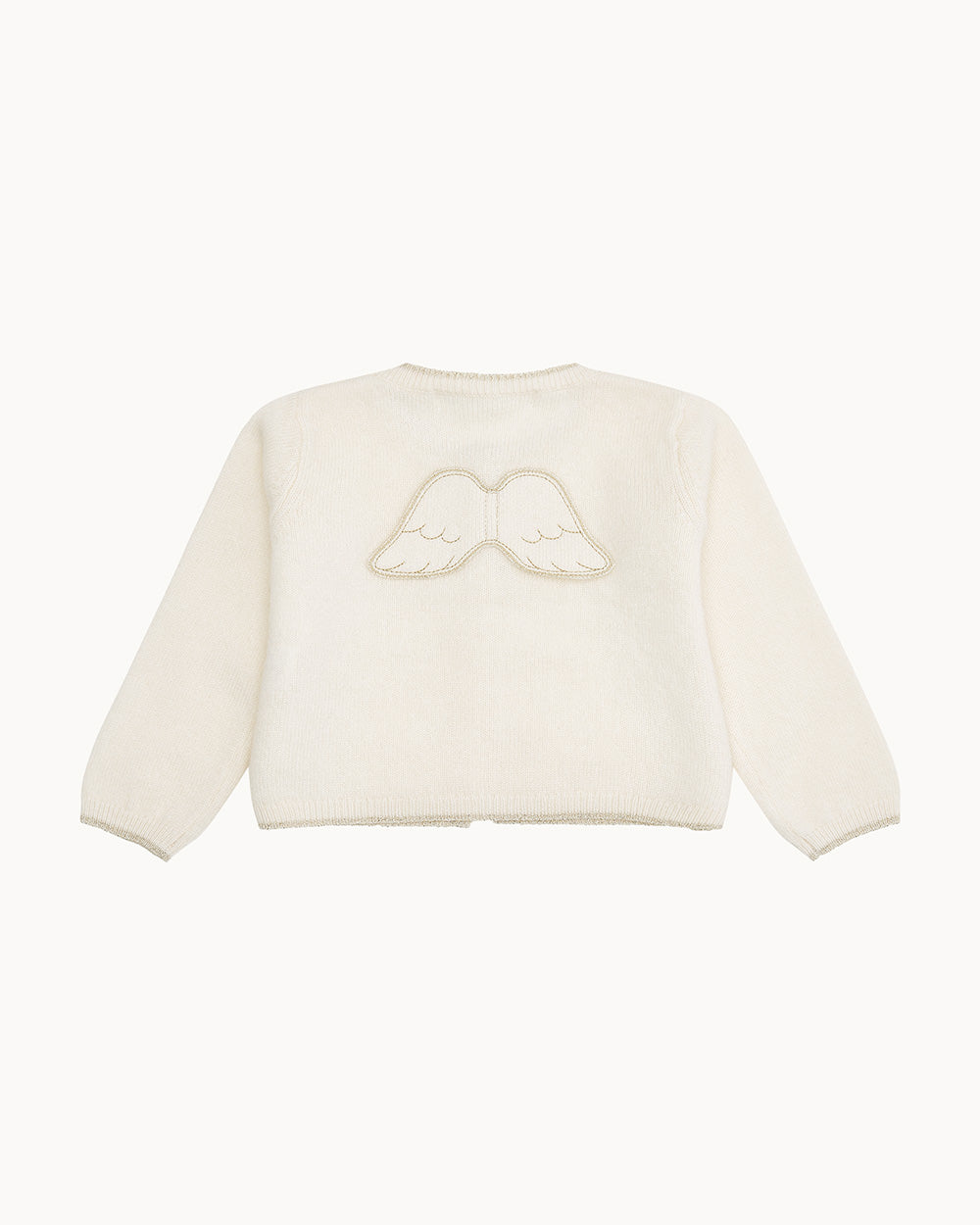 Cassandra Cashmere Angel Wing™ Cardigan - Ivory