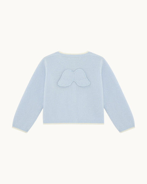 Castiel Cashmere Angel Wing™ Cardigan - Blue | Marie-Chantal