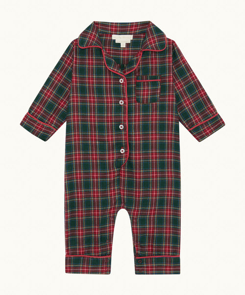 Charles Plaid Romper - Baby