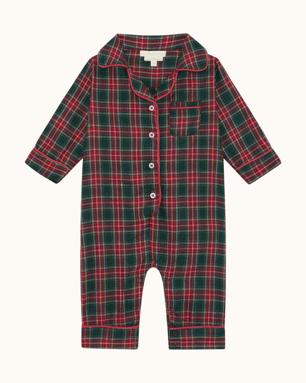 Charles Plaid Romper - Baby
