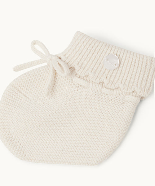 Cordell Cotton Booties - Milky White