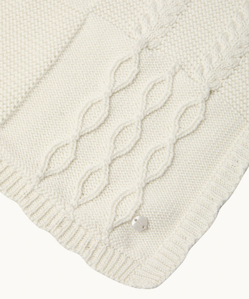Colt Cotton Blanket - Milky White